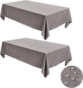 Fitable Faux Linen Tablecloths for Rectangle Tables: Water & Stain Resistant by Fitable
