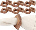 Wooden Napkin Rings Set of 12 Fall Decor by CLEENTABLE
