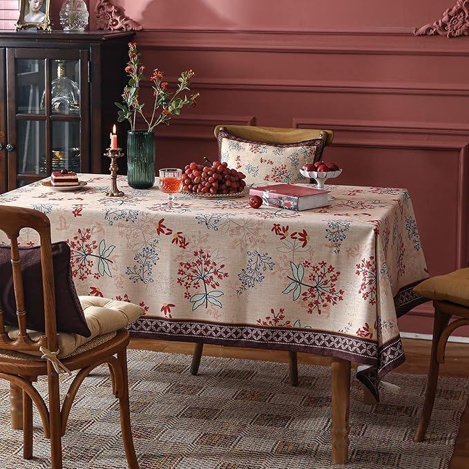 patdrea Designer French Linen Extra Long Tablecloth - Image 8