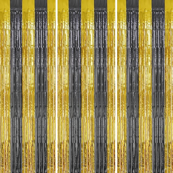 3 Pack Foil Fringe Backdrop by DECOCKRAT