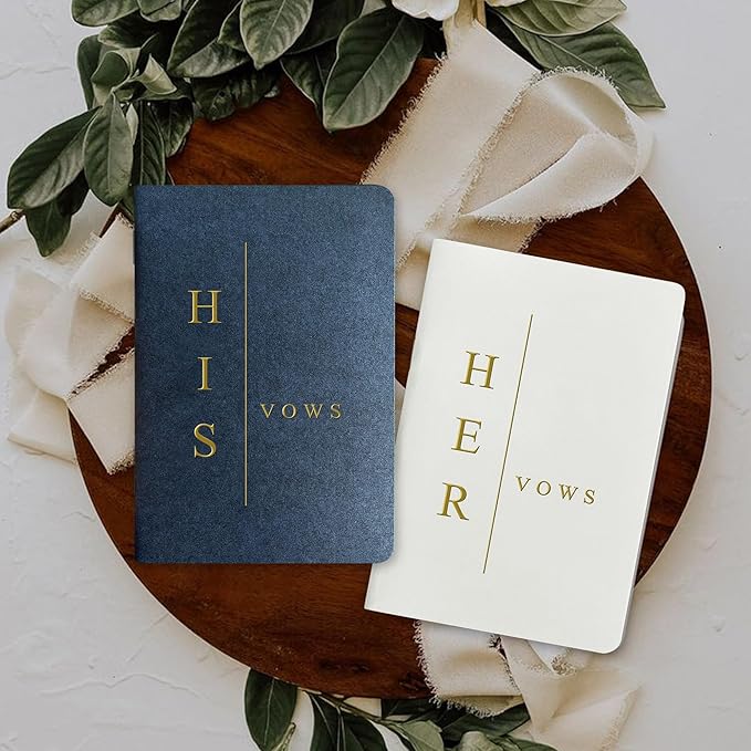 Vow Books His and Hers Wedding Vow Books Bride and Groom Vow Books Wedding - Image 4