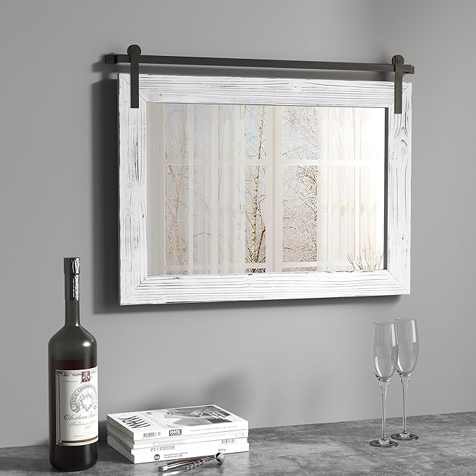 COGOOD Farmhouse Barn Door Mirror - Image 2