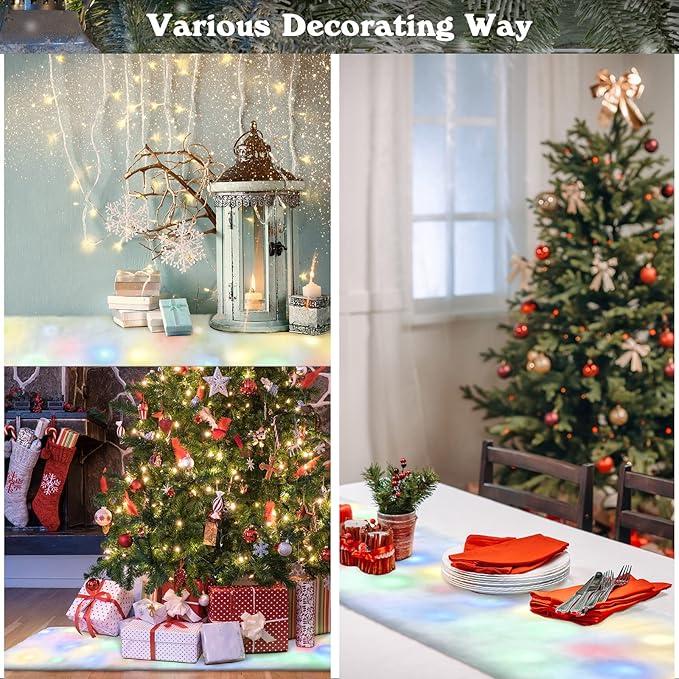 Jetec LED Christmas Fake Snow Blanket - Image 4