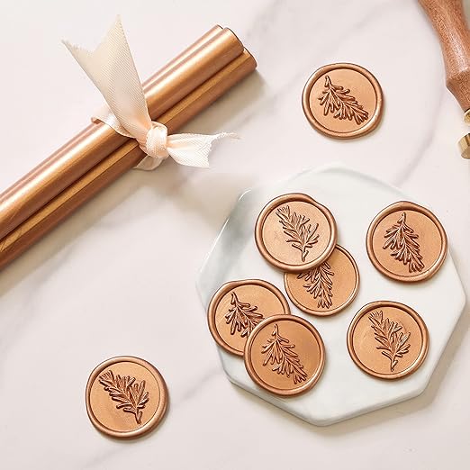 UNIQOOO Metallic Rose Gold Glue Gun Sealing Wax Sticks - Image 2