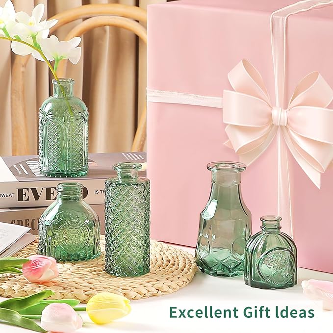 Glass Bud Vases in Bulk Set of 30 Pcs, Small Glass Vases - Image 4