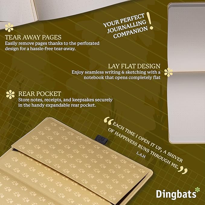 Dingbats* Wildlife Dotted Writing Journal Notebook A5 - Image 6