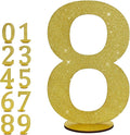TONIFUL 11.8 Inch Gold Glitter Numbers Table Centerpieces 0-9 Birthday Party by TONIFUL