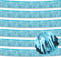 6 Pack 10 Ft Light Blue Foil Fringe Garland Metallic Streamers Tinsel Banner by LANTIANCHEN