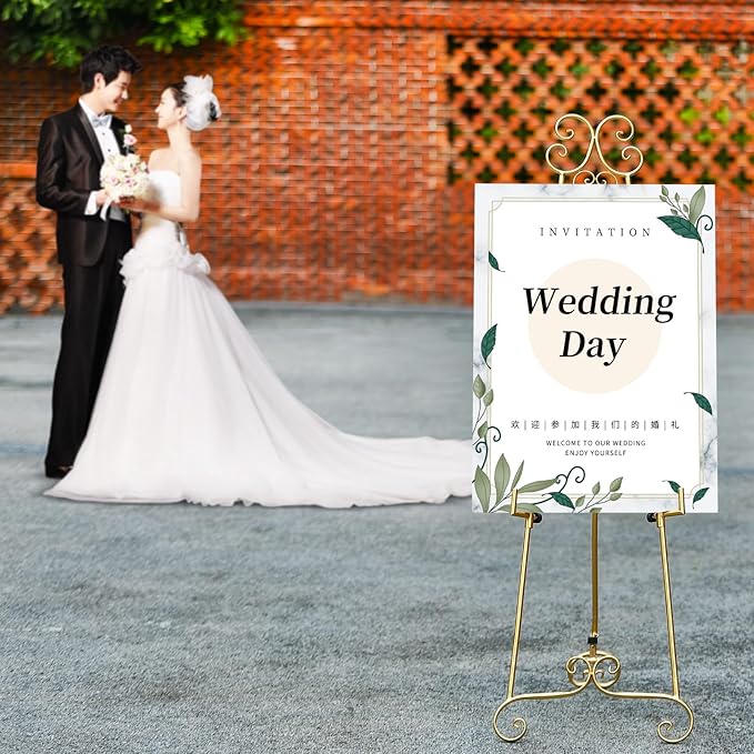 Metal Large Free Standing Adjustable Display Stand Scroll Easel - Image 7
