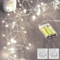 2 Pack Fairy Lights Battery Operated, Twinkle String Lights Waterproof Silver by Minetom
