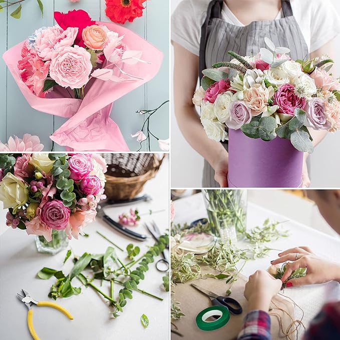 CHRORINE Floral Arrangement Kit Floral Tapes 22 Guage Floral Stem Wire 26 Gauge - Image 3