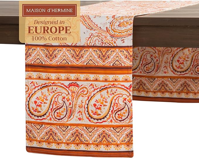 Maison d' Hermine Table Runner 100% Cotton Double Layer Table Runners 108 by MaisondHermine