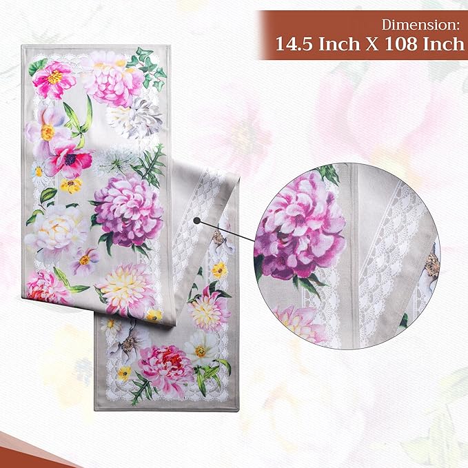 Maison d' Hermine Table Runner 100% Cotton Double Layer Table Runners 108 - Image 4