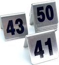 10 Pcs Metal Place Cards Stackable Tent Style Table Numbers，Place Card Holders by TRUEWON