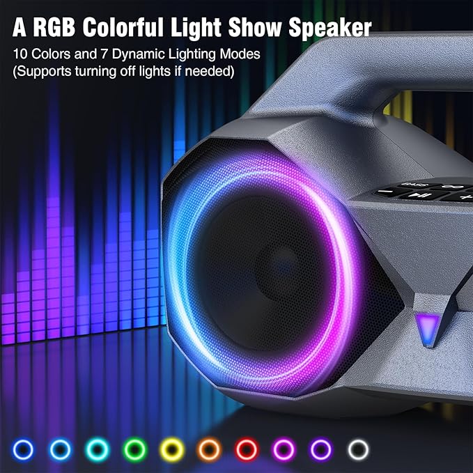 KMAG Bluetooth Speaker Wireless, 80W Loud Speaker - Image 4