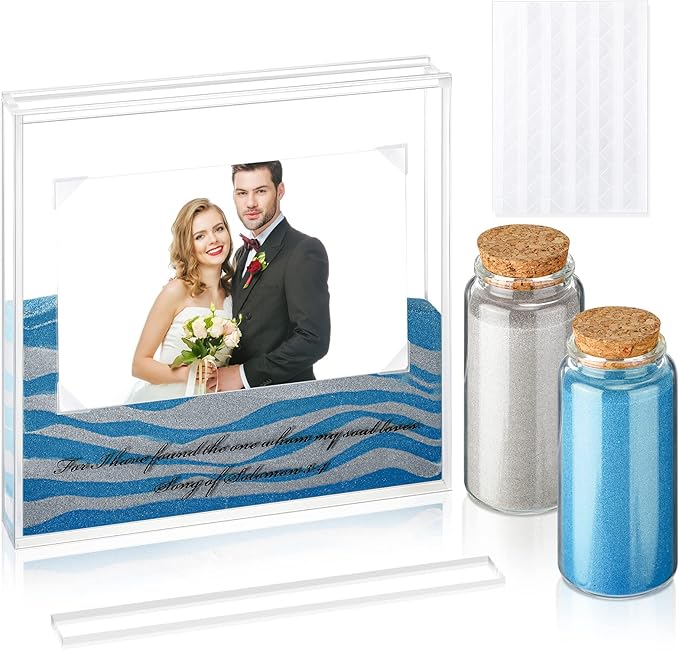 Sand Ceremony Kit for Wedding Includes Clear Acrylic Unity Sand Ceremony Photo by Roowest