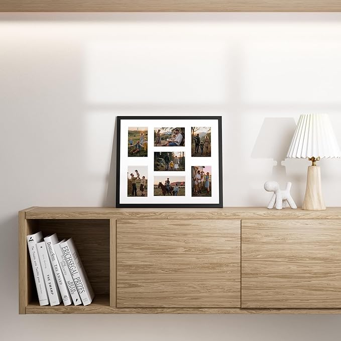 Vittanly 15x17 Collage Picture Frame, Displays 7Pcs 4x6 Pictures - Image 5