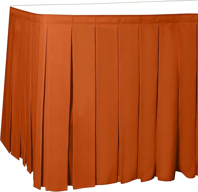 Ultimate Textile Pleat Polyester Fabric Table Skirt by UltimateTextile