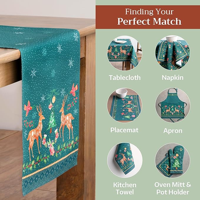 Maison d' Hermine Table Runner 100% Cotton Double Layer Table Runners 72 inches - Image 5