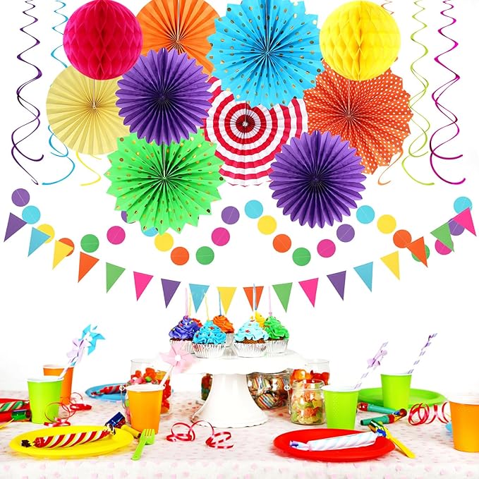 Rainbow Birthday Party-Decorations - Image 5