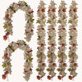PARTY JOY 6PCS Leaf Garland, 5.6Ft Halloween Garland Artificial Maple Leaf by Unknown
