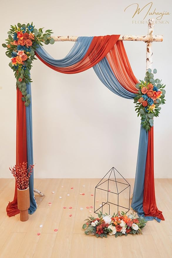 Artificial Wedding Arch Flowers Kit, Ceremony Decoration, Floral Outdoor Party - Image 2