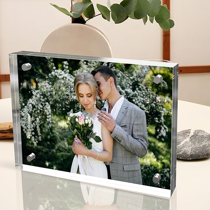 5x7 Inches Acrylic Picture Frames 3 Pack, Double Sided Magnetic Photo Frames - Image 5