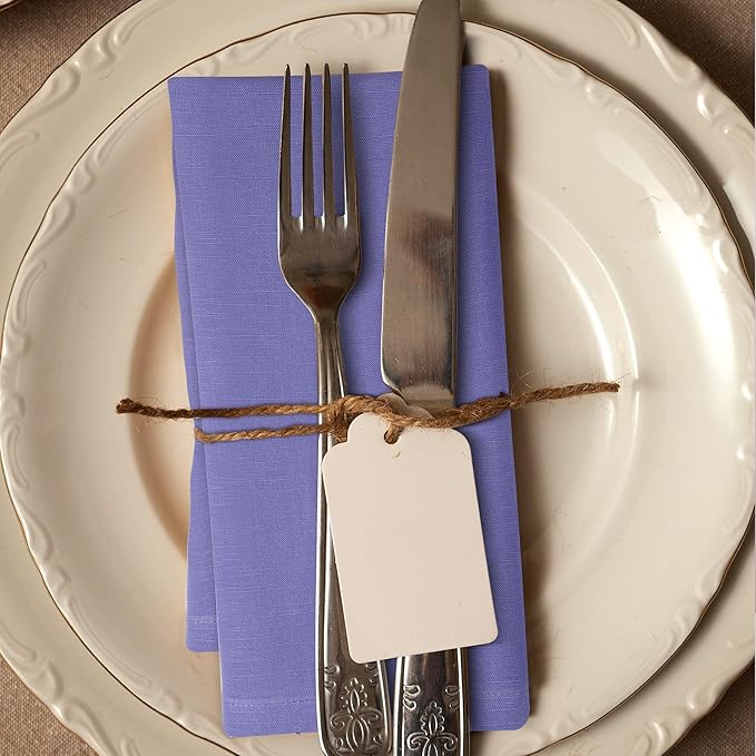 Urban Villa Easter Dinner Napkins Solid Lilac Color Cloth Napkins Oversized - Image 6