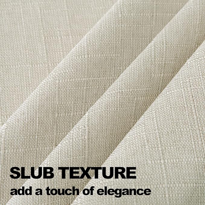 NLMUVW Linen Tablecloth for Round Table 48 Inch Linen Textured Table Cloth - Image 3