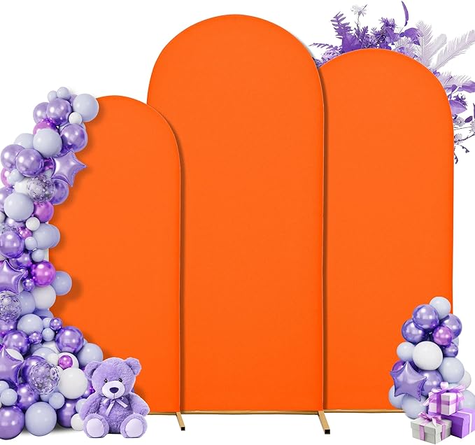 Wedding Arch Cover 7.2FT 6.6FT 6FT Arch Backdrop Cover Spandex Fitted Arch Cover by Unknown