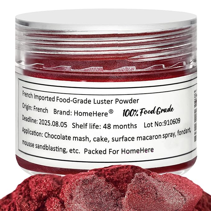 HomeHere Edible Luster Dust Food-Grade Glimmer Powder Glitter by HOMEHERE