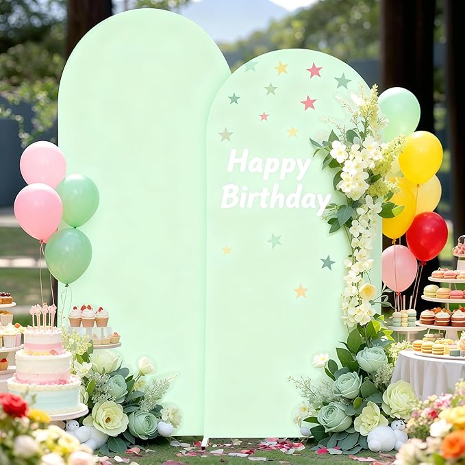 7.2FT Sage Green Arch Cover - Image 2