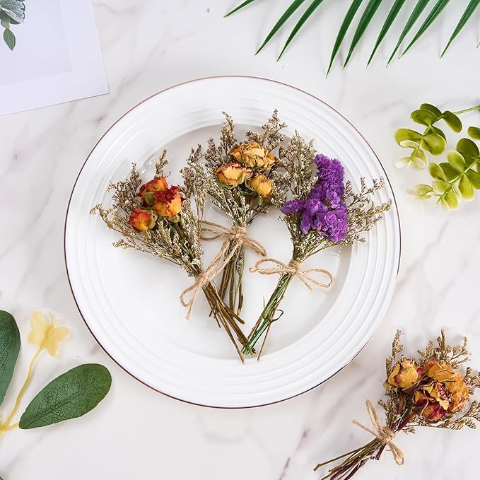 12/24 PCS Charming Dried Flowers Bouquet - Image 3