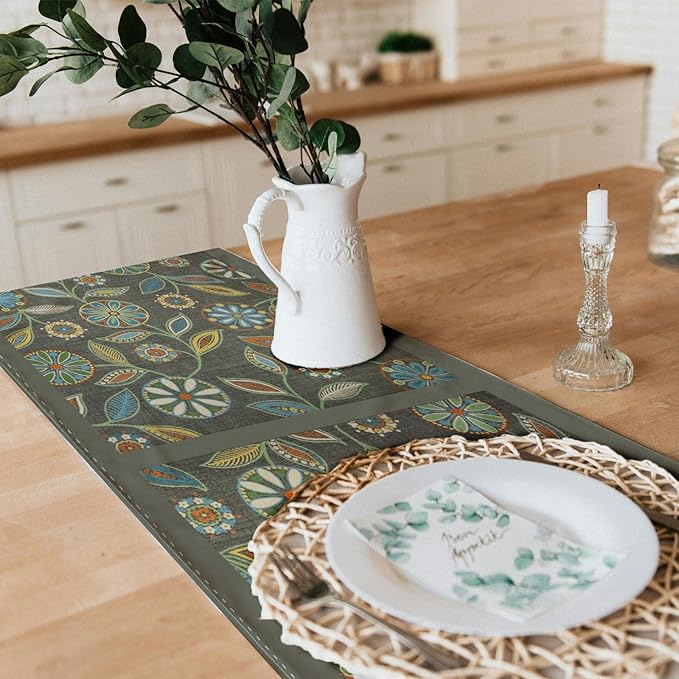 Snycler Table Runner Boho Table Runners Vintage Elegant Farmhouse Table Center - Image 3