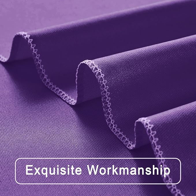 30 ft x 10 ft Wrinkle Free Purple Backdrop Curtain - Image 6