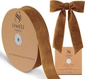 Copper Velvet Ribbon 1.5'' 25 Yards by SIMISIRIBBON