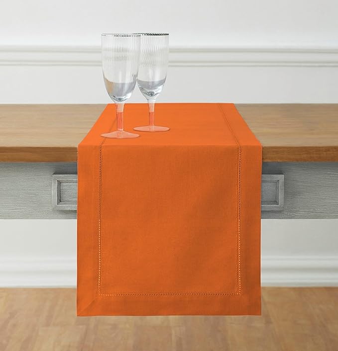 Solino Home Cotton Linen Table Runner 48 Inches by SolinoHome