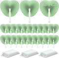 Unittype 150 Packs Wedding Paper Fans Heart Shaped Folding Handheld Fans by Unittype