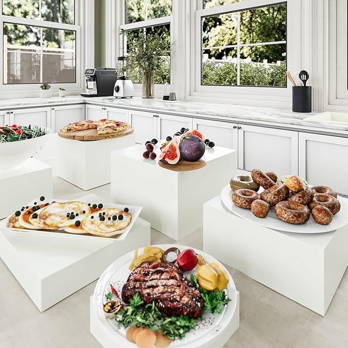 Buffet Risers, Food Risers for Buffet Table, Display Stand Shelf for Catering - Image 2