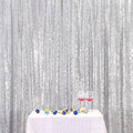 Poise3EHome Silver Sequin Backdrop Curtain, 10Ft x 10Ft Silver Glitter Backdrop by Poise3EHome