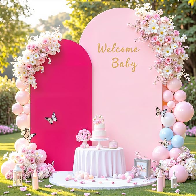 7.2FT 6FT Arch Backdrop Cover for Wedding, Birthday Party Decor, Chiara - Image 3
