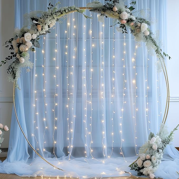 10×10ft Blue Tulle Backdrop Curtain - Image 7