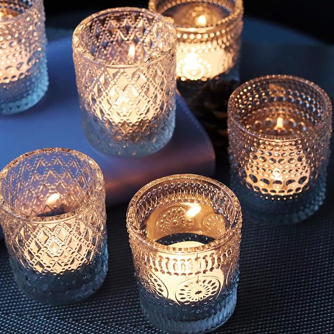Clear Glass Votive Candle Holders - Image 2
