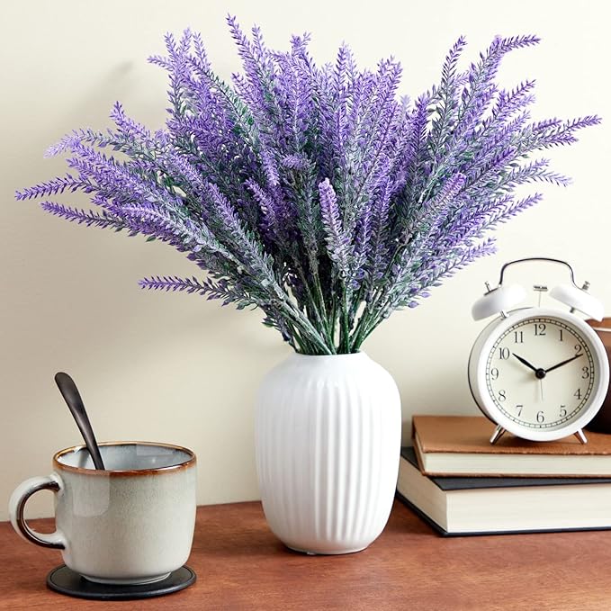 Juvale 12 Bundles Lavender Artificial Flower Stems - Image 4
