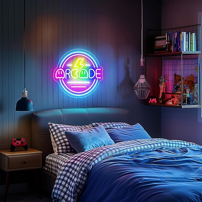 Gamer Neon Sign for Gamer Room Decor, Dimmable Arcade Neon Signs for Wall Decor - Image 8