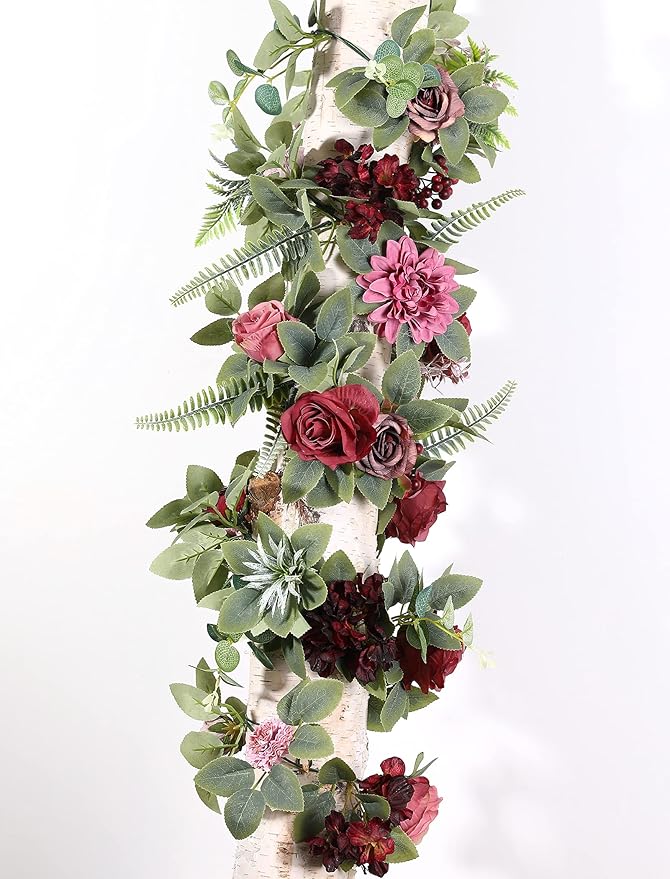 Serra Flora Artificial Flowers Combo Dahlia 25pcs Silk Fake Flowers Roses - Image 6