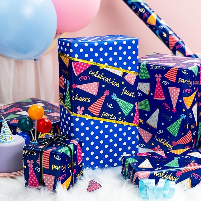 Yarcony Boys Birthday Wrapping Paper Roll - Image 5