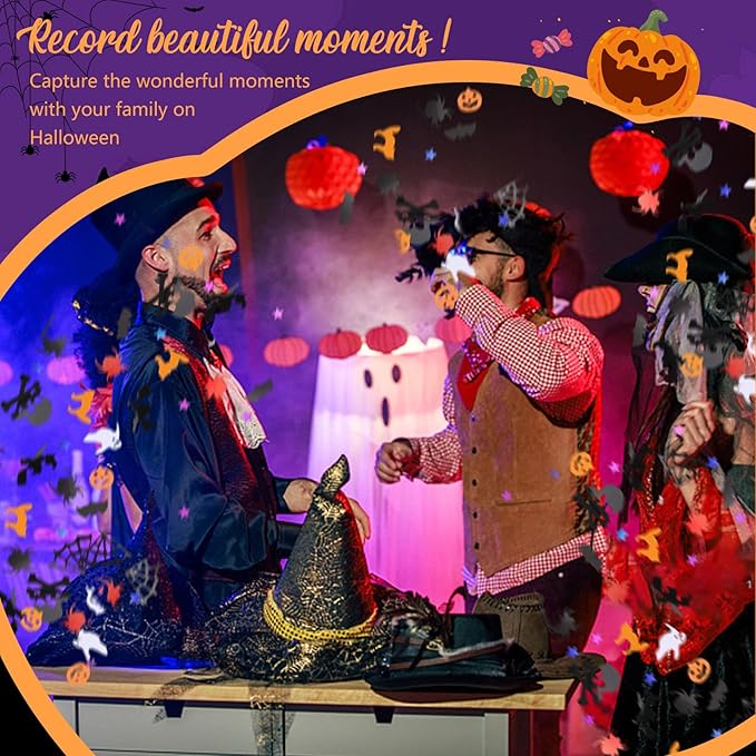 4 Pack Halloween Confetti Poppers, 12 Inch Confetti Cannon Party Poppers - Image 5