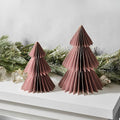 LampLust Pink Tree, 2 Pack Honeycomb Decorations, 6 & 8 Inch Paper Trees by LampLust