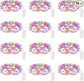 Lakumu 12 Pack Multi-Color Fairy Lights Battery Operated, 7ft 20 LED Waterproof by Lakumu